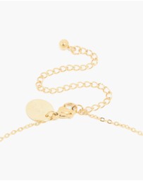Lovisa - Waterproof Gold Plated Stainless Steel Cubic Zirconia Claw-Set Pendant Necklace