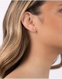 Lovisa - Gold Plated Sterling Silver Cubic Zirconia 1/4 Carat Stud Earrings