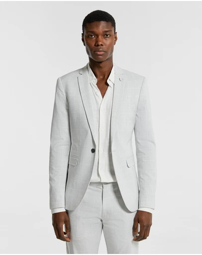 yd. - Terrazzo Check Stretch Blazer