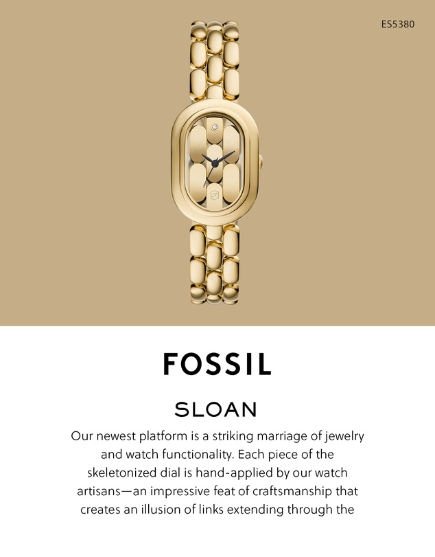 Fossil - Sloan Gold Tone Analogue Watch