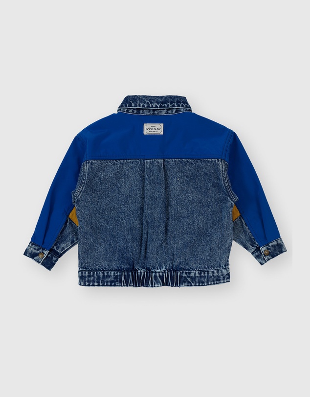 Goldie + Ace - Colour Block Vintage Denim Jacket - Babies-Kids