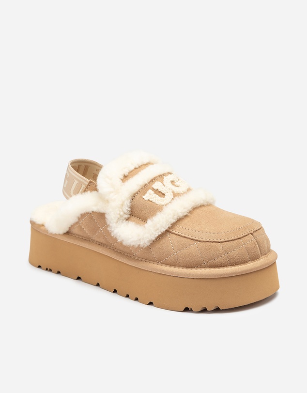 Ozwear Connection Uggs - Ugg Violet Matelassé Shearling Platform Slipper (Detachable Feature)