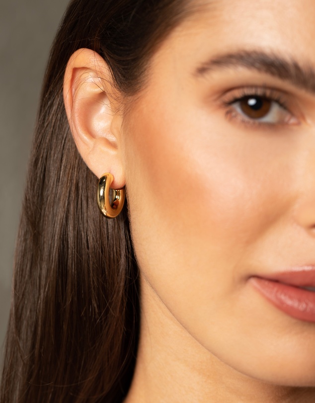 Mestige - De Sol Hoops - 18K Gold Plated