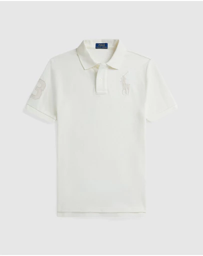 Polo Ralph Lauren - Big Pony Cotton Mesh Polo Shirt - Teens