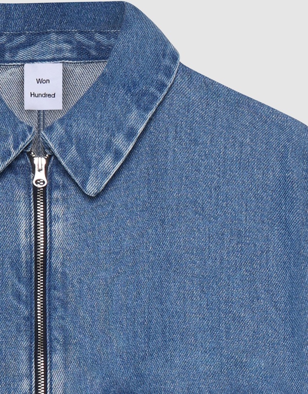Won Hundred - Zayne Denim Zip Shirt