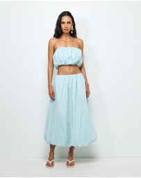 AERE - Quill Strapless Top
