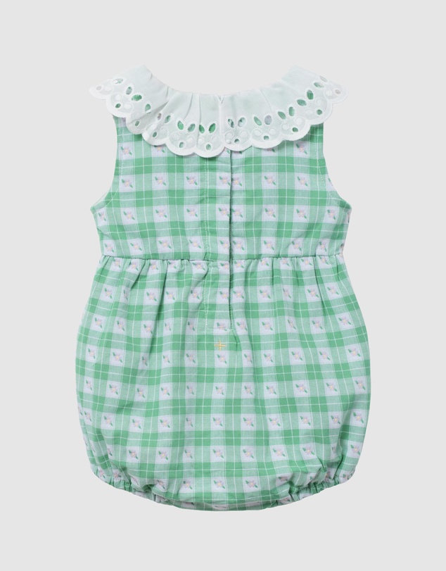 Goldie + Ace - Gingham Big Collar Romper - ICONIC EXCLUSIVE - Babies