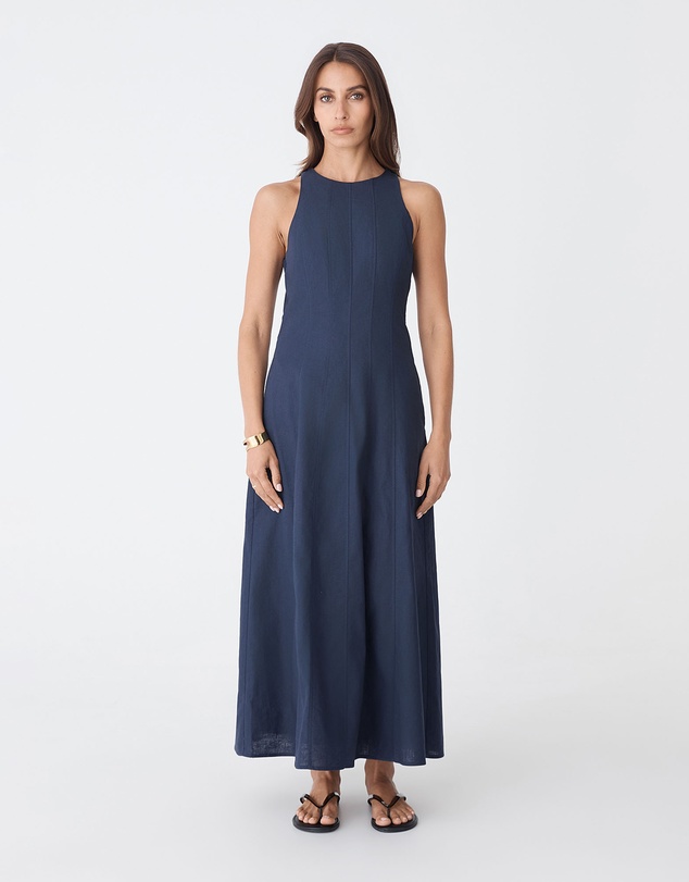 Forcast - Tory Linen Blend Panel Dress