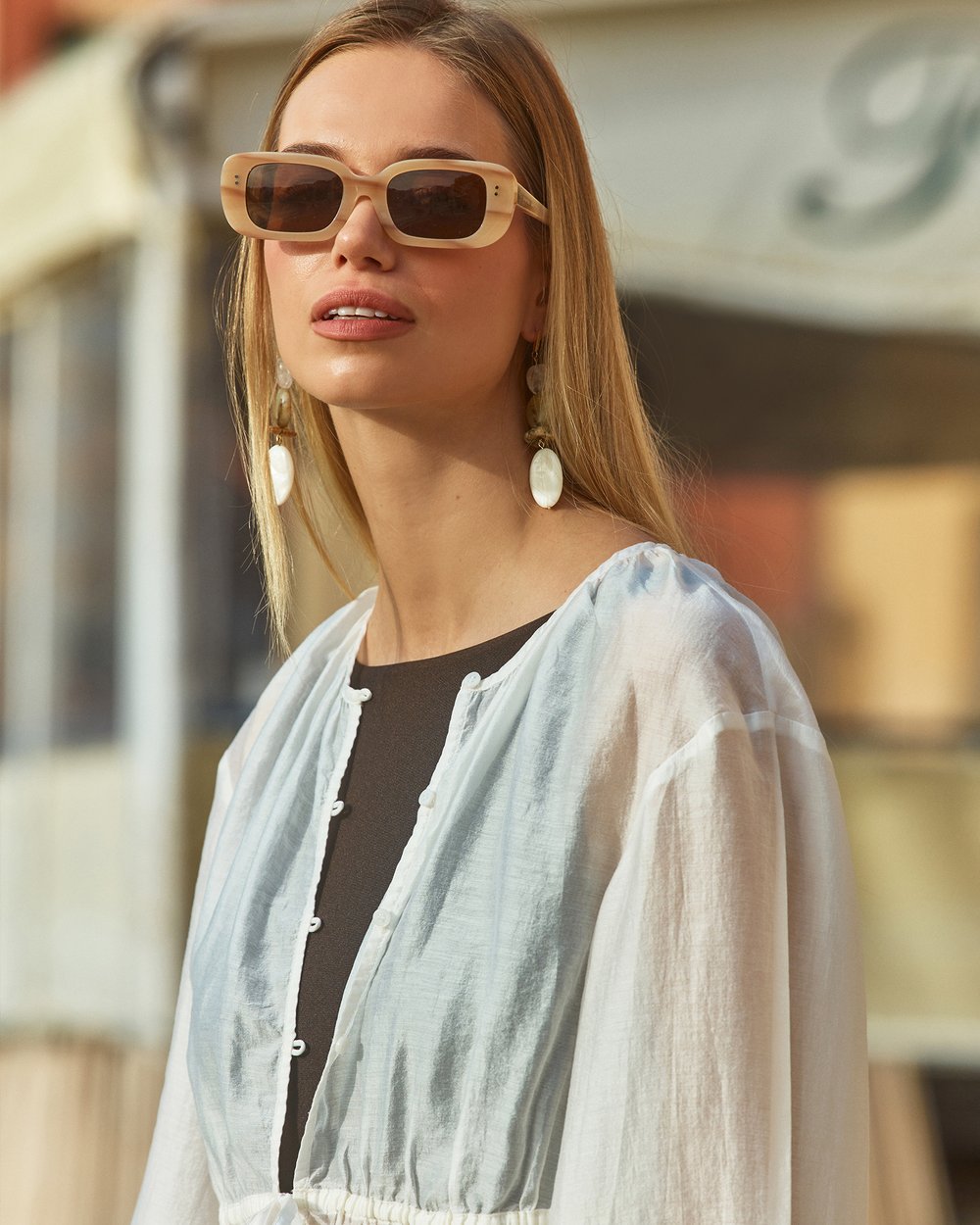 Status Anxiety Solitary Sunglasses in Blonde Status Anxiety Solitary Sunglasses | I Dream a Highway main image 3