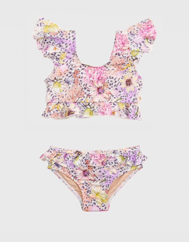 Aqua Blu Kids - Daisy Frill Bikini Set - Kids