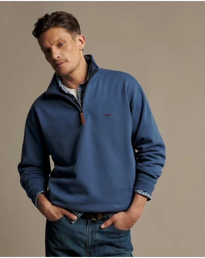R.M.Williams - Mulyungarie Quarter Zip Sweatshirt