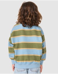Rip Curl - The Wave Stripe Crew Sweat - Babies-Kids