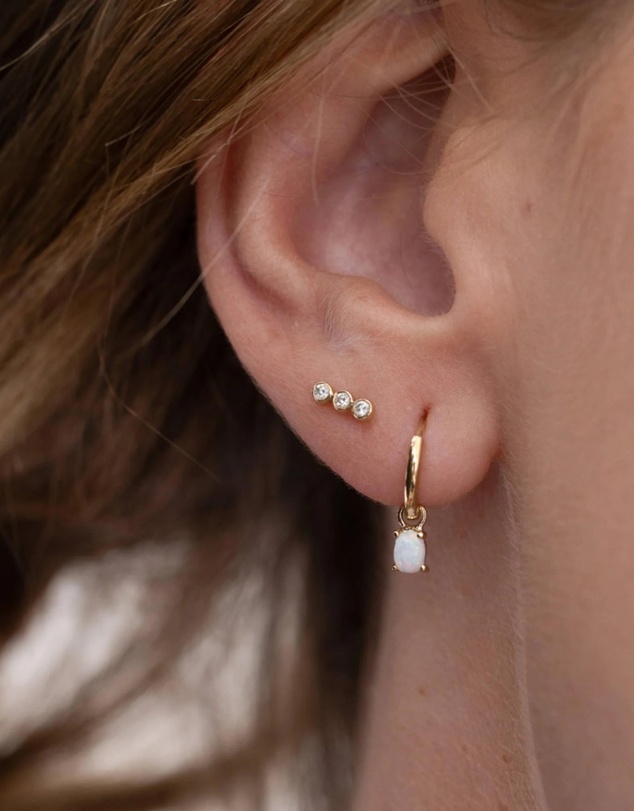 Luna Rae - Solid Gold - Vivian Studs