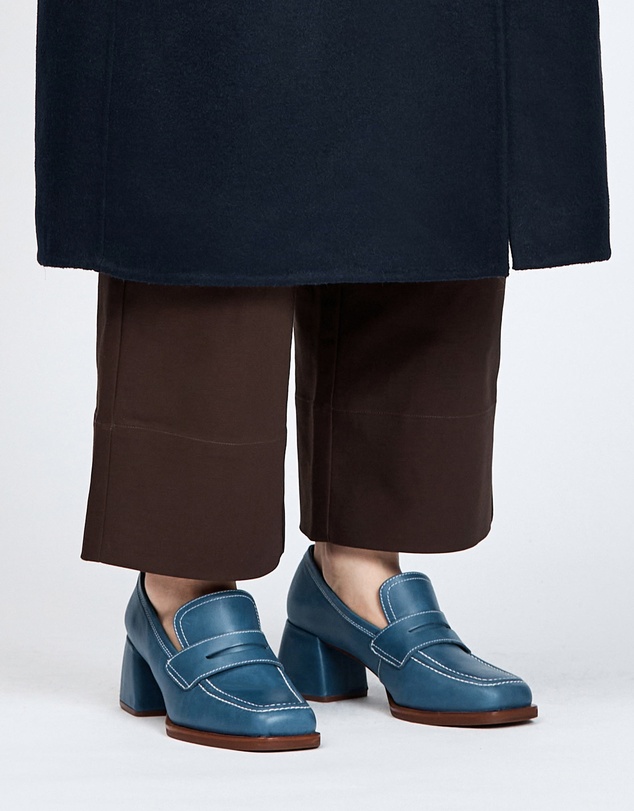 bul - Helmi Loafer Heel Blue