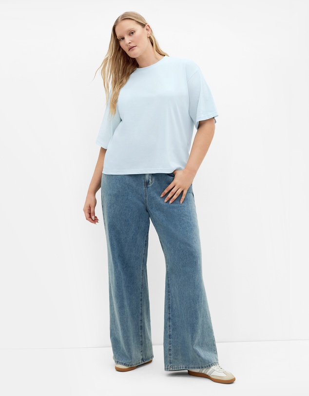 City Chic - Relaxed Crew Neck Tee