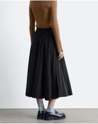 & Other Stories - Drawstring A-line Midi Skirt