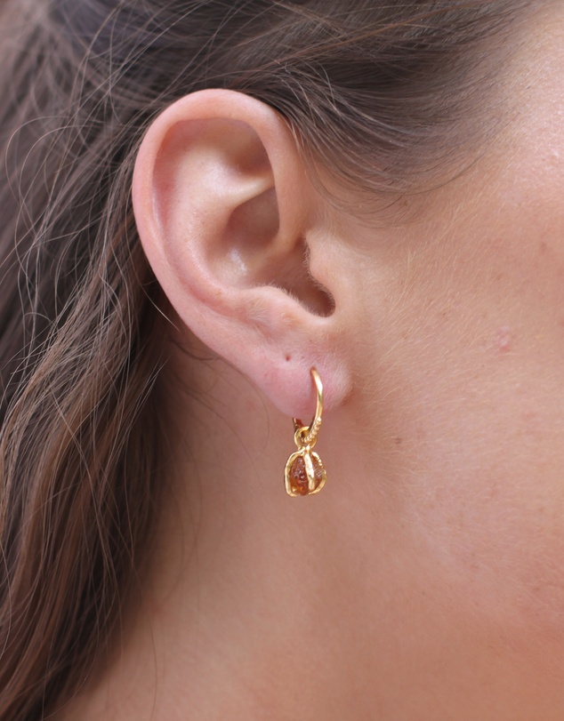 Carou - November Birthstone Earrings ~ Citrine