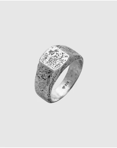 Haze & Glory - ICONIC EXCLUSIVE - Copenhagen Signet Ring in 925 Silver