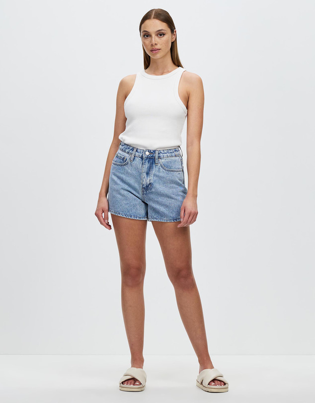 Assembly Label - Vintage Denim Short Light Stone