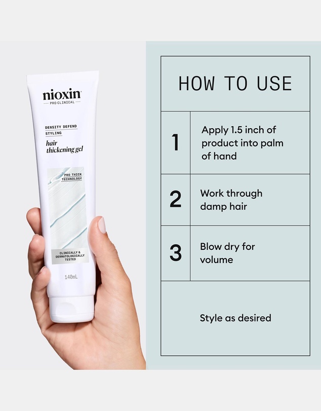 Nioxin - Nioxin Density Defend Hair Thickening Gel - Thickening Gel For Volumizing Hair, 140ml