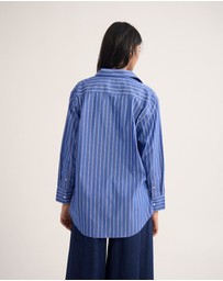Oxford - Hailey Striped Euro Fabric Shirt