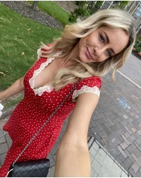 Esther & Co - Firenze Dress - Red Polka