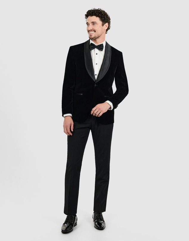 Tarocash - Obsidian Velvet Tuxedo Jacket