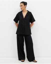 Calli - Karina Oversized Collared Shirt