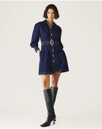 MOS The Label - Sia Denim Mini Dress