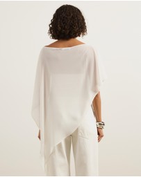 Atmos&Here - Molly Sheer Chiffon Poncho With Cami Top