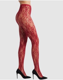 High Heel Jungle - Venise Lace Fishnet Tights