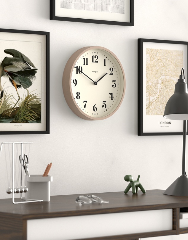 Newgate - Newgate Number Four Wall Clock Matte Stone