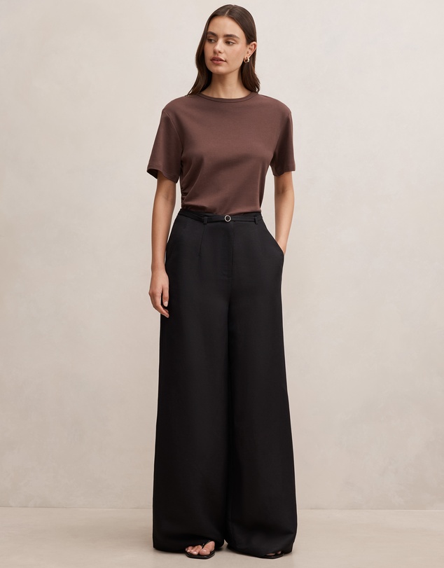 Forever New - Matilda Linen Blend Wide Leg Pants