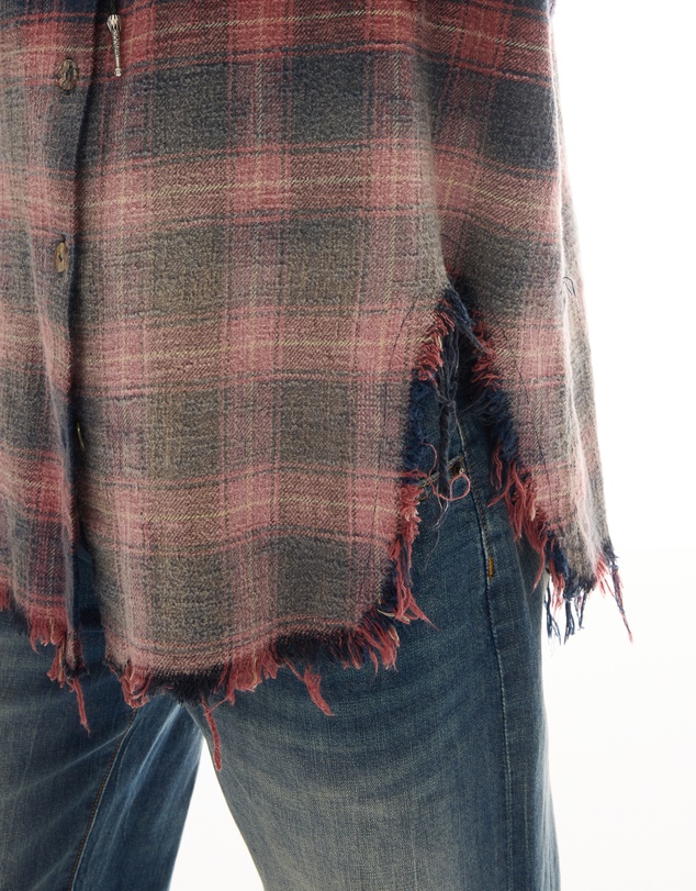 THE TALES - Cutaway Bleached Flannel Shirt