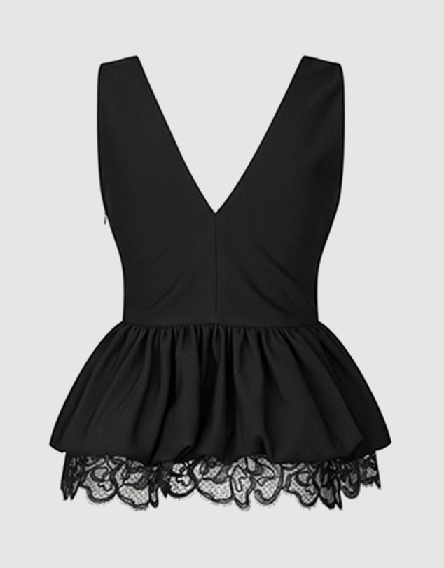 ROTATE - V Neck Peplum Top