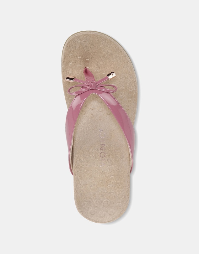 Vionic - Bella Toe Post Sandal - Rhubarb