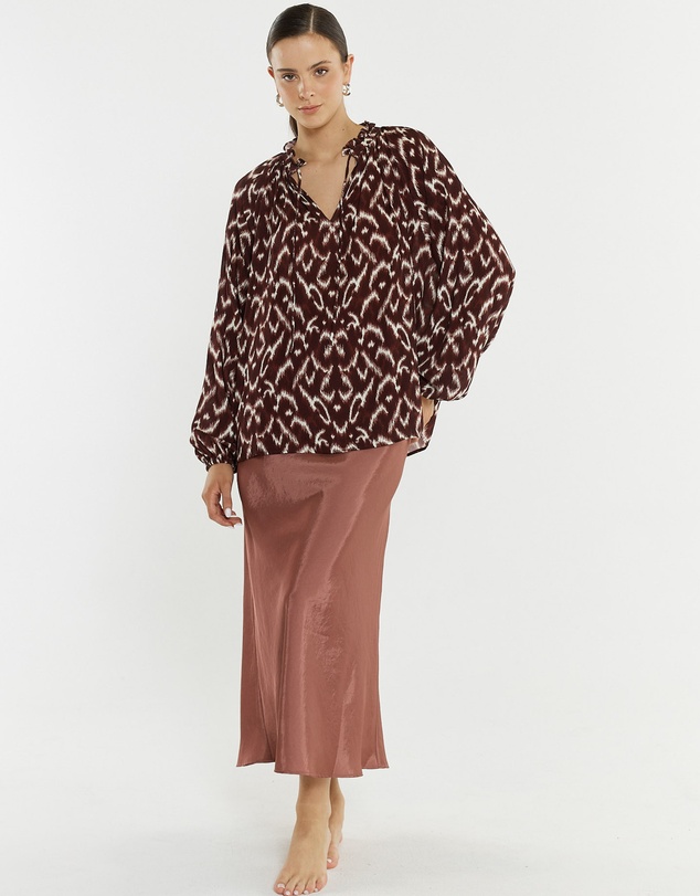 Sass - Willow Tie Front Blouse