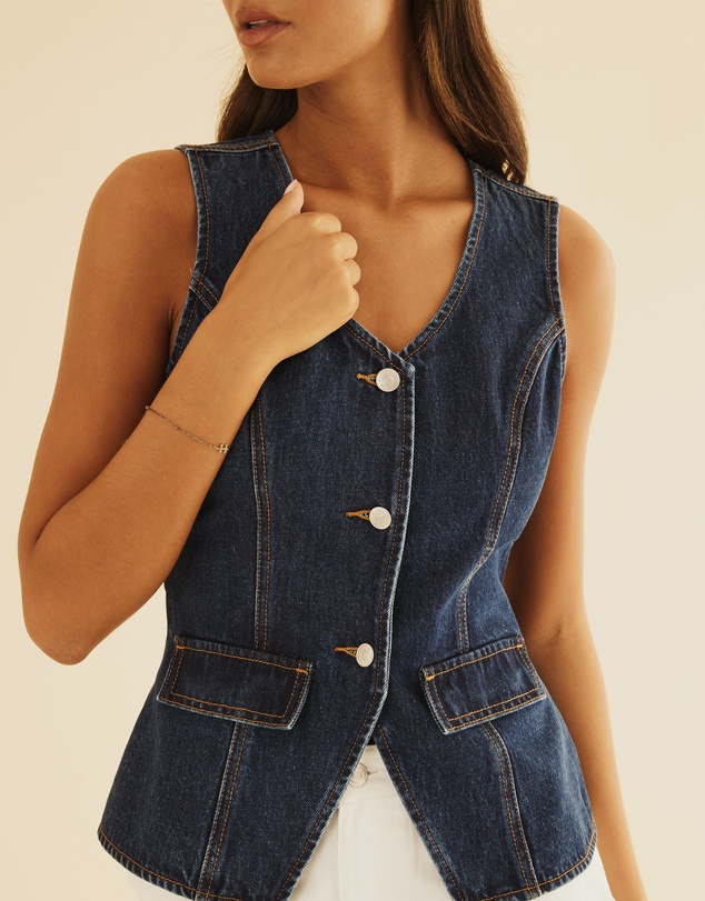 Atmos&Here - Ella Denim Vest