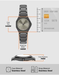 Armani Exchange - Gun-Metal Analogue Watch