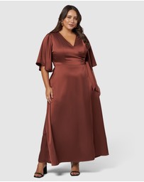 Pink Dusk by Curve Project - Glitz and Glam Maxi Dress