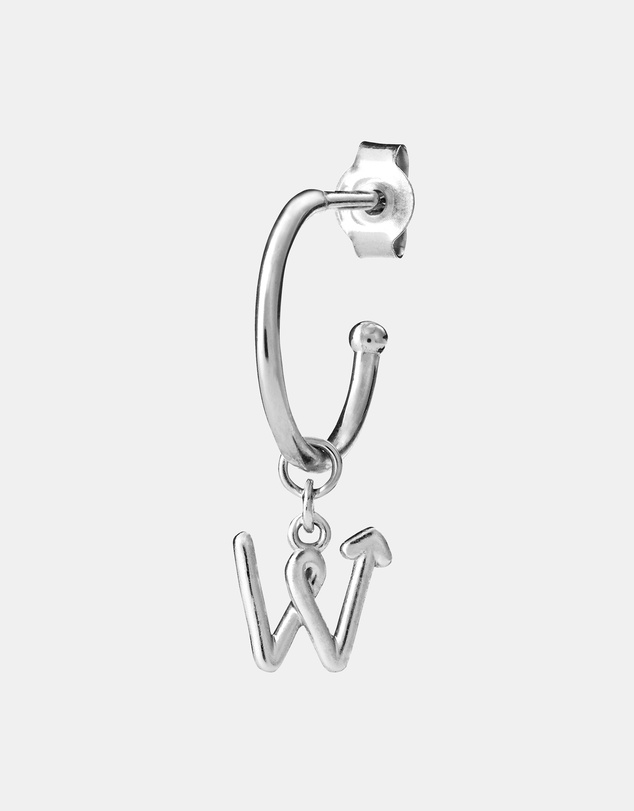 Karen Walker - W Initial Love Letter Hoop