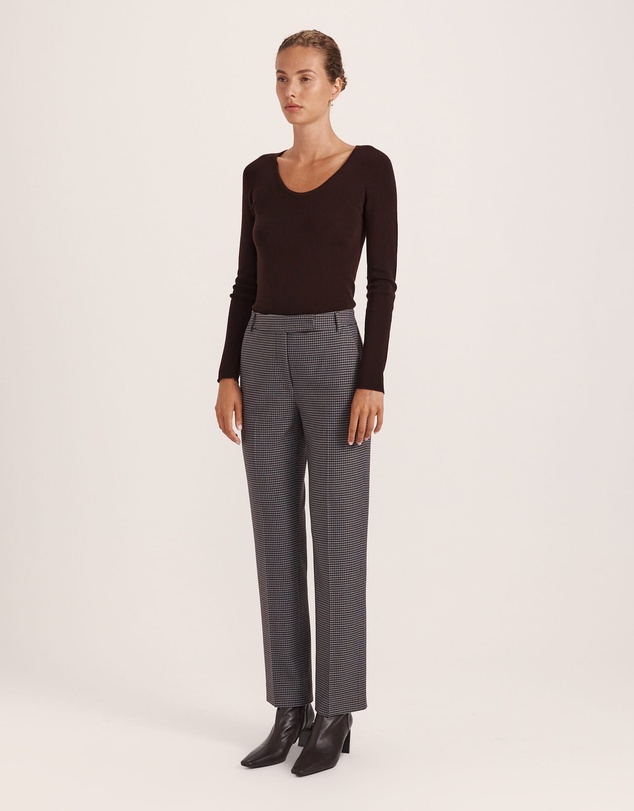 SABA - Jill Check Slim Leg Pant