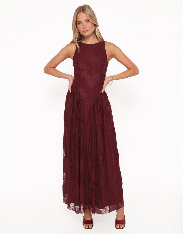 Petal & Pup - Denny Maxi Dress - Burgundy