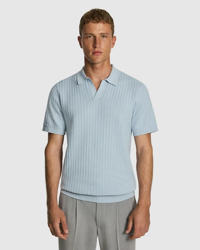 yd. - Salford Knitted Polo Shirt