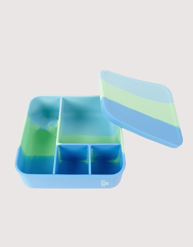 The Somewhere Co - Peppermint Large Square Silicone Bento Lunch Box