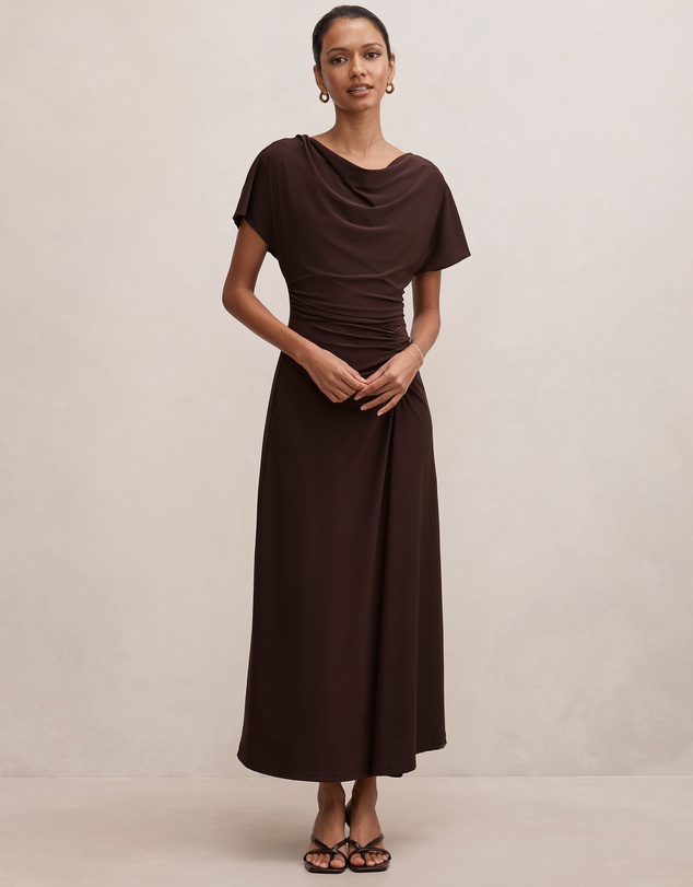 Forever New Petite - Tahnee Petite Ruched Waist Midi Dress