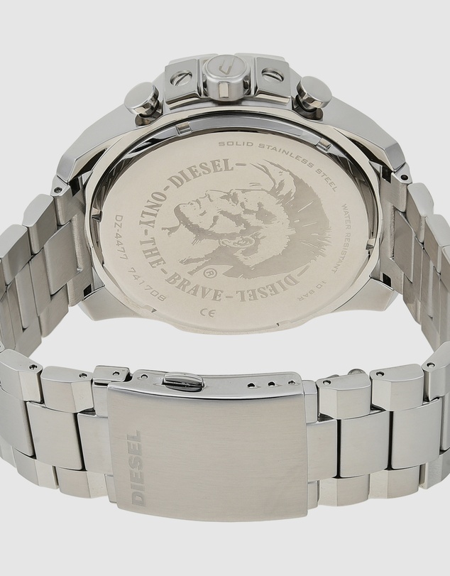 Diesel - Mega Chief Silver-Tone Analogue Watch