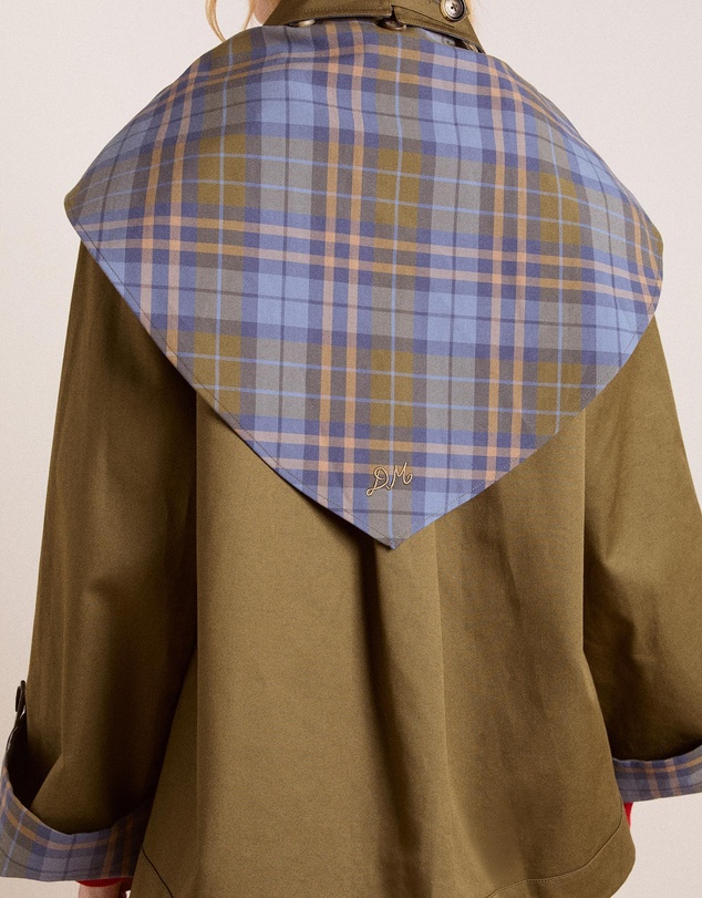 Damson Madder - Jerry Crop Trench Coat