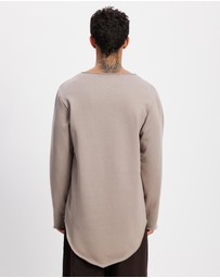 Surrounded By Ghosts - The Vishnevite Raw Neck Fleece Sweatshirt