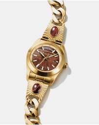 THOMAS SABO - THOMAS SABO Elyndra Watch with red tiger eye dial 36 mm